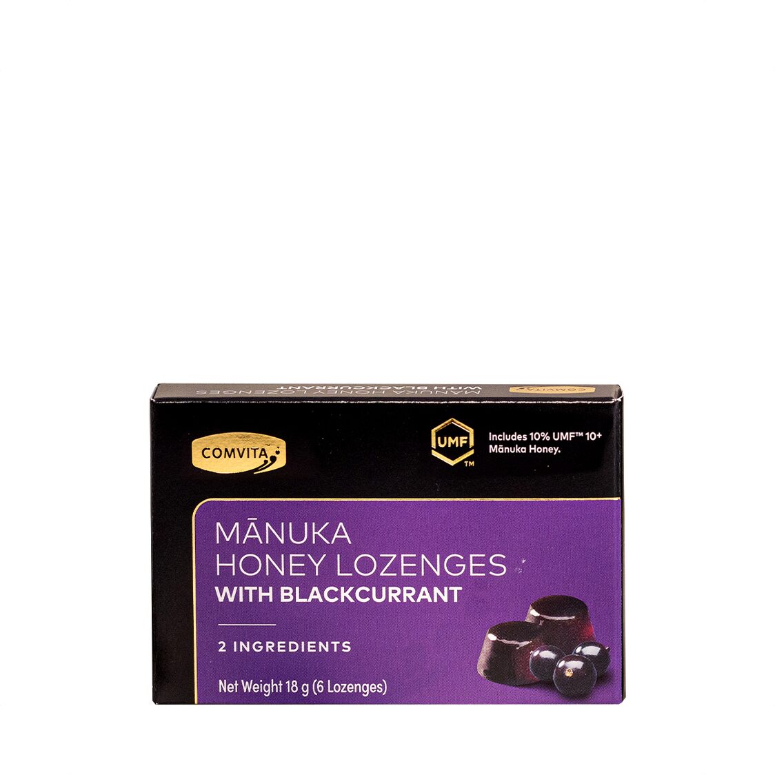 Comvita Manuka Honey Lozenges with Blackcurrant 6s