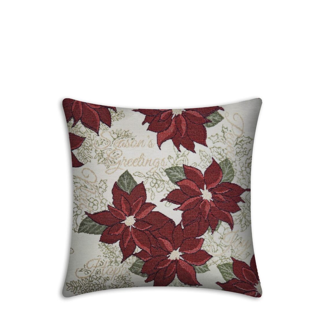 J.Rapee Poinsettia Cushion Cover Natural