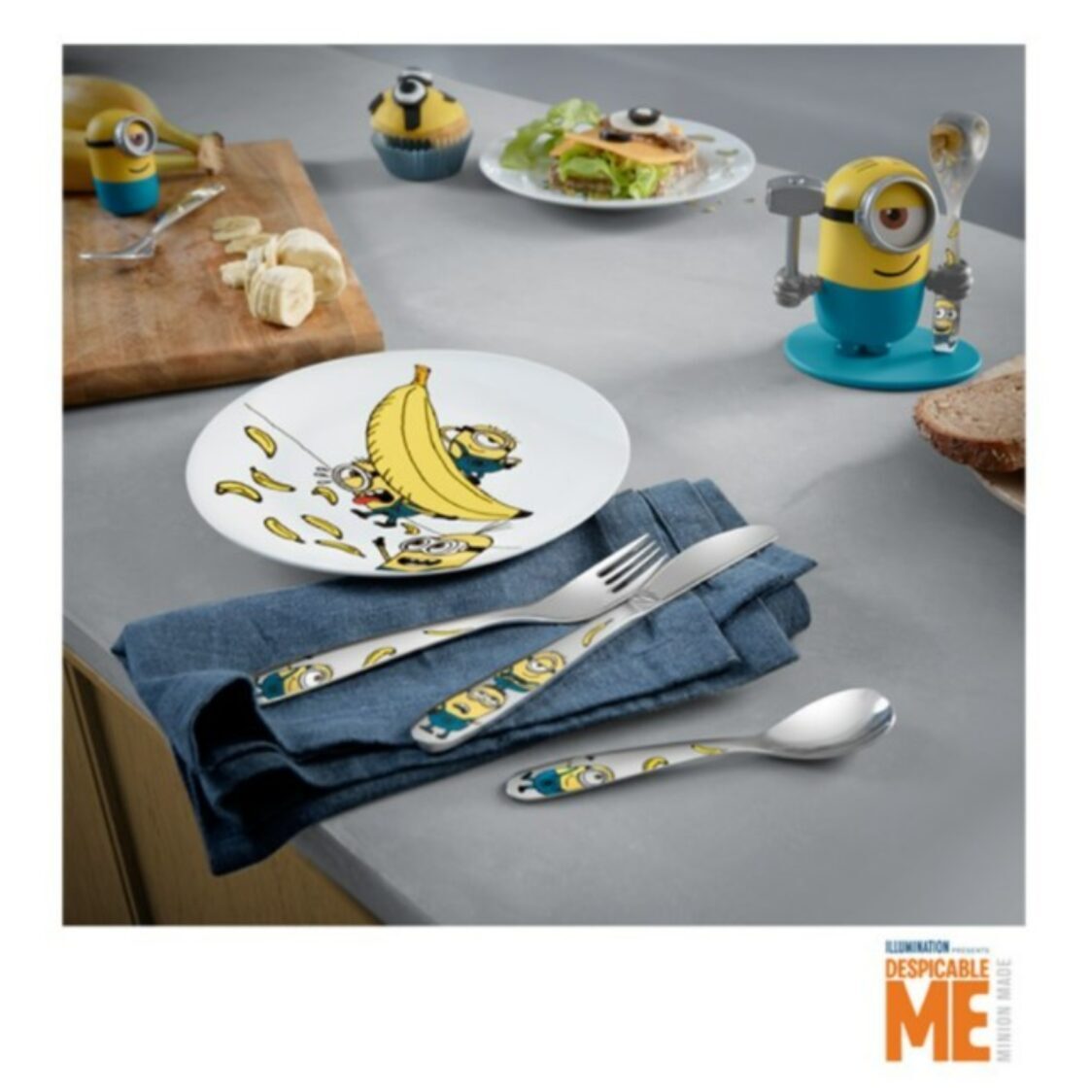 WMF Kids Minions 4pc Cutlery Set (12-8607-6040)