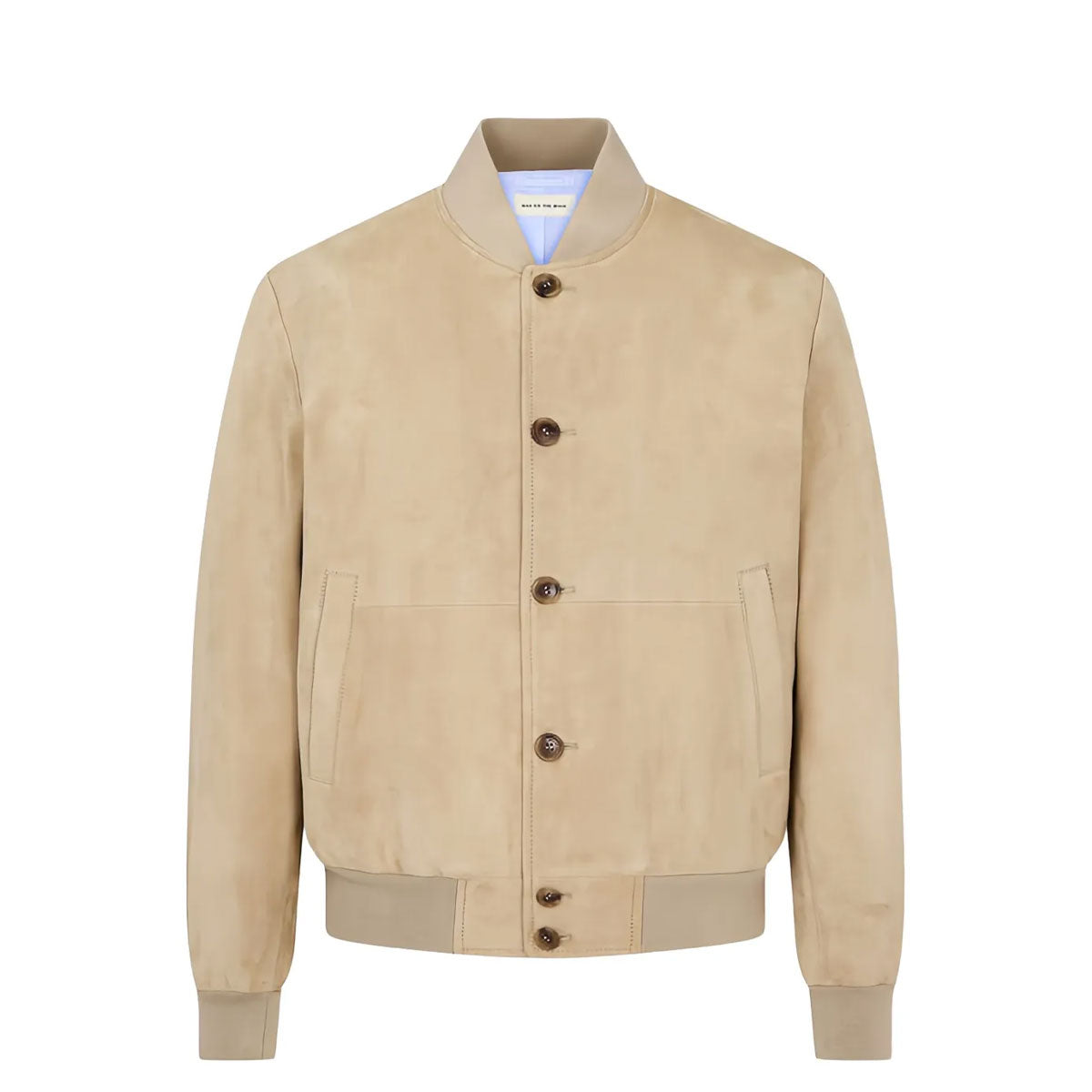 Man On The Boon Suede Bomber Beige