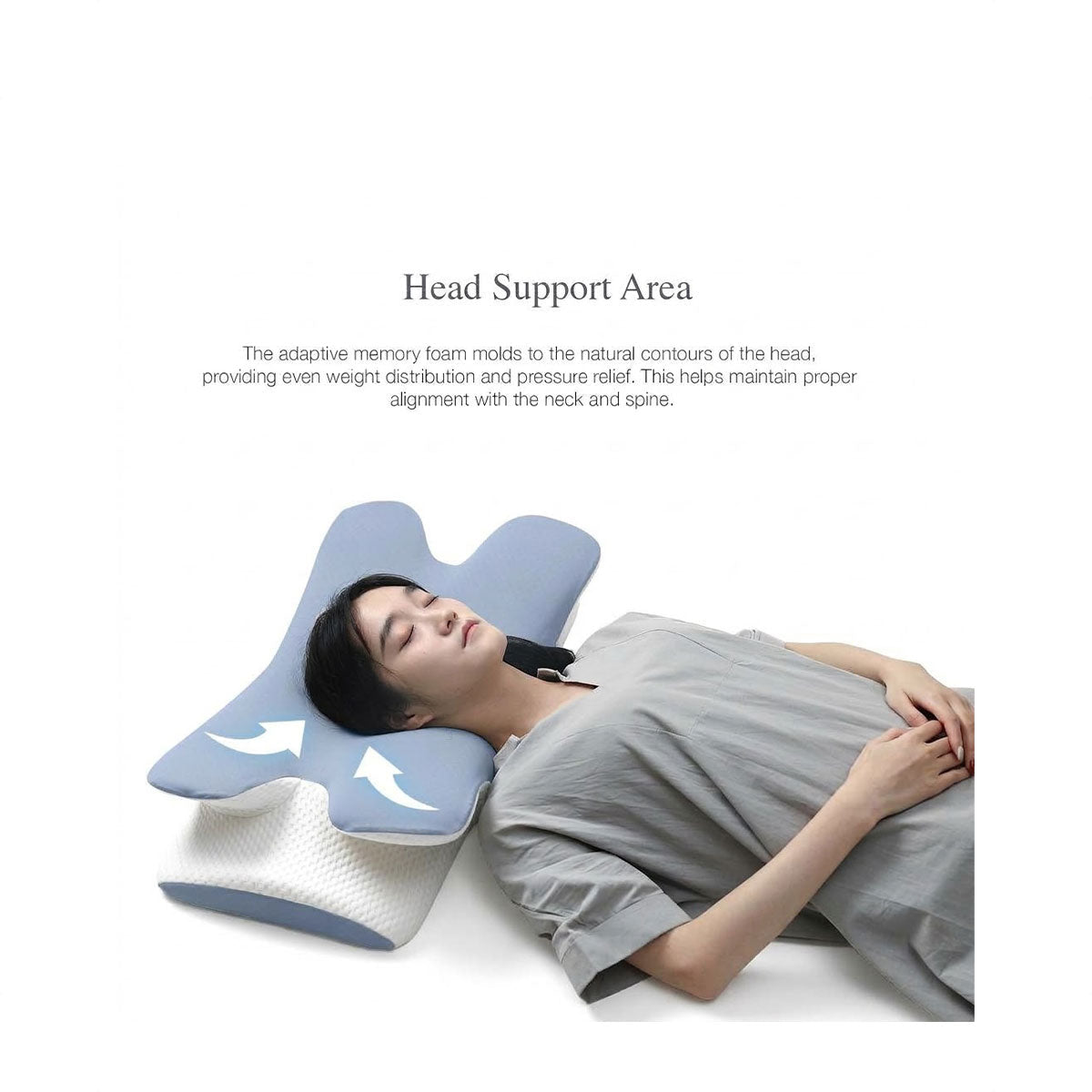 Bellami Plus Celeste Memory Foam Pillow - Metro Singapore Departmental Store - Celebrating 69 Years in SG