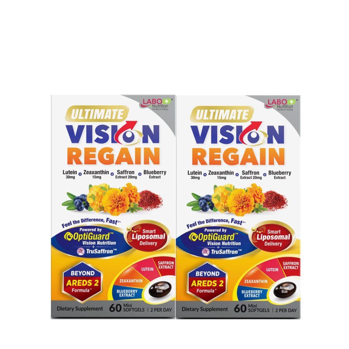 LABO Nutrition Ultimate VisionREGAIN 60 Softgels Twin Packs