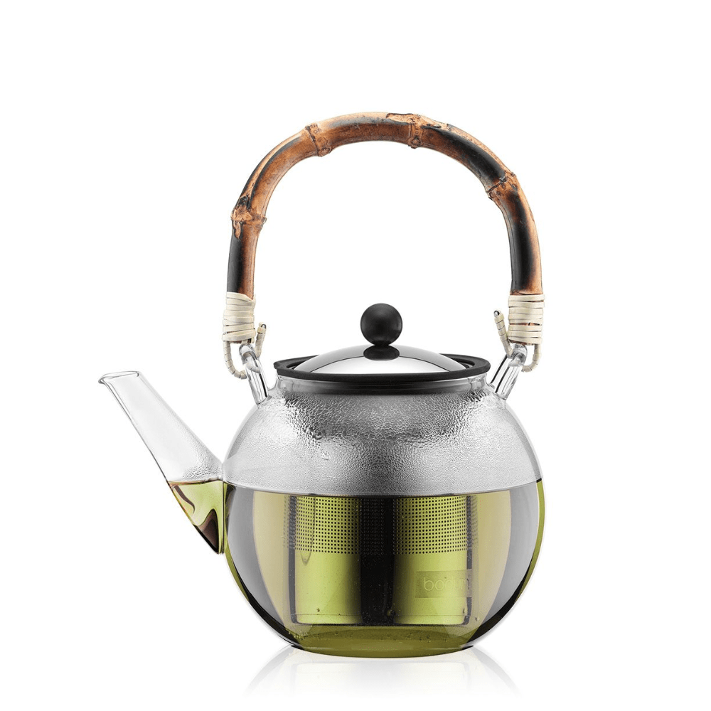 Bodum Tea Press S/S Filter Bamboo Handle 1L - Metro Singapore Departmental Store - Celebrating 69 Years in SG