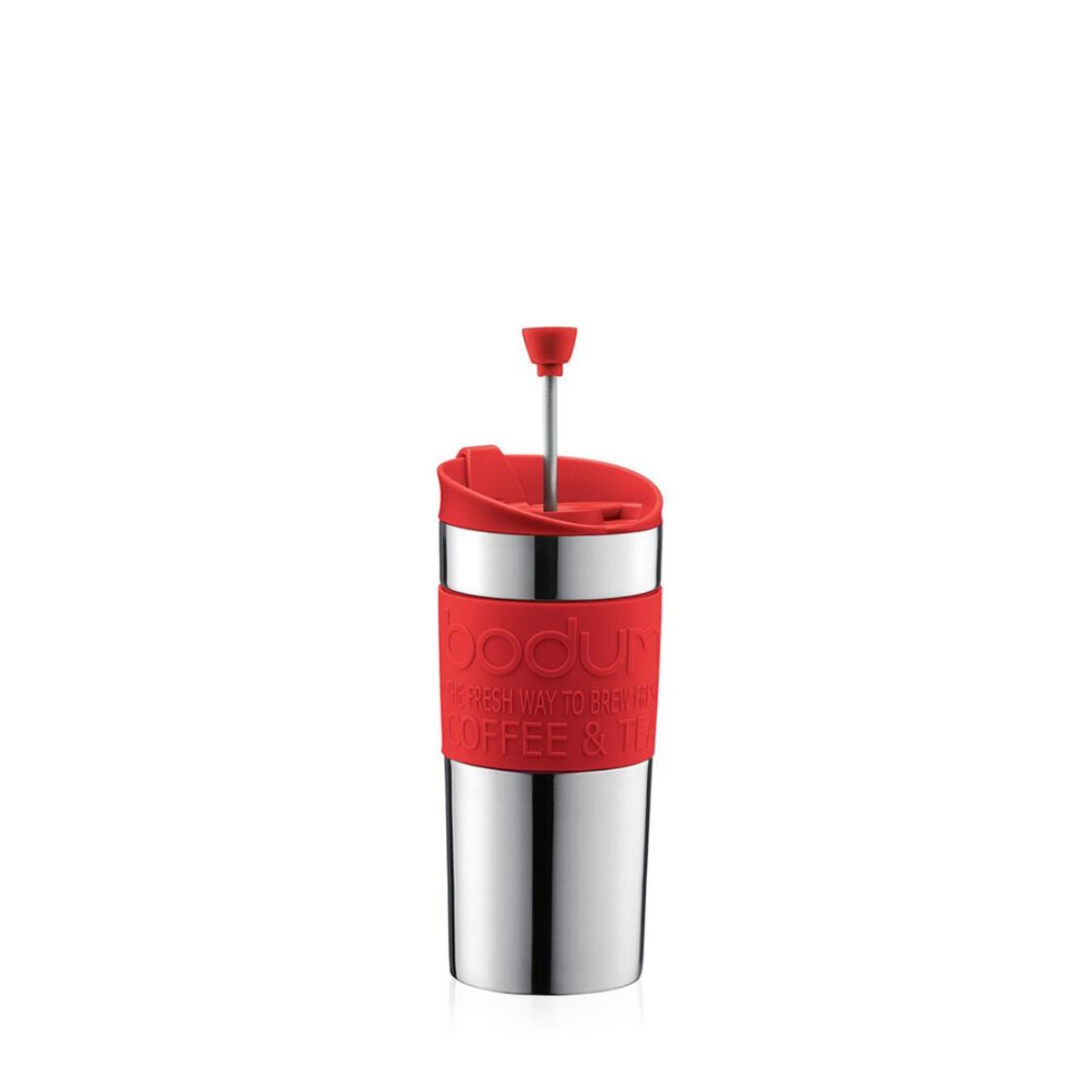 Bodum Travel Press Coffee Maker S/S Red 0.35L - Metro Singapore Departmental Store - Celebrating 69 Years in SG