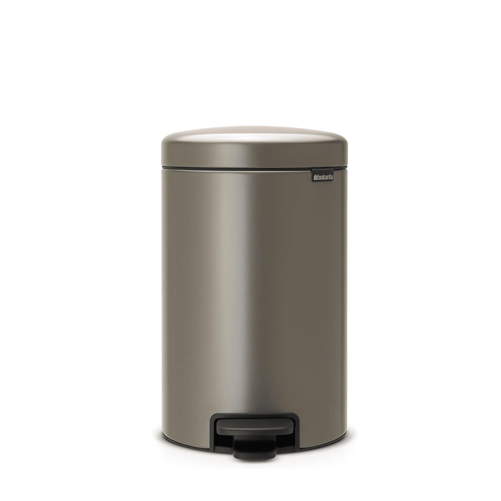 Brabantia Pedal Bin Newicon 12L Soft Closing - Platinum - Metro Singapore Departmental Store - Celebrating 69 Years in SG