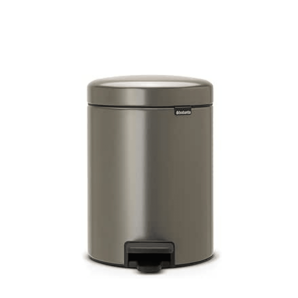 Brabantia Pedal Bin Newicon 5L Soft Closing - Platinum - Metro Singapore Departmental Store - Celebrating 69 Years in SG