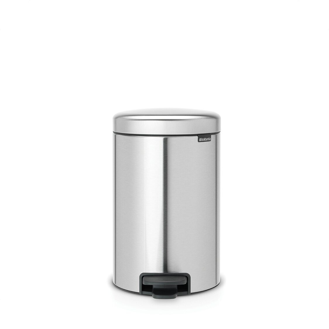 Brabantia Pedal Bin NewIcon Soft Closing 12L - Matt Steel - Metro Singapore Departmental Store - Celebrating 69 Years in SG