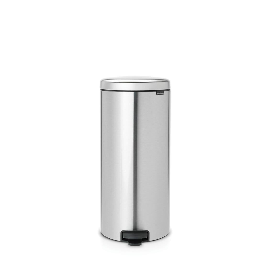 Brabantia Pedal Bin NewIcon Soft Closing 30L - Matt Steel - Metro Singapore Departmental Store - Celebrating 69 Years in SG