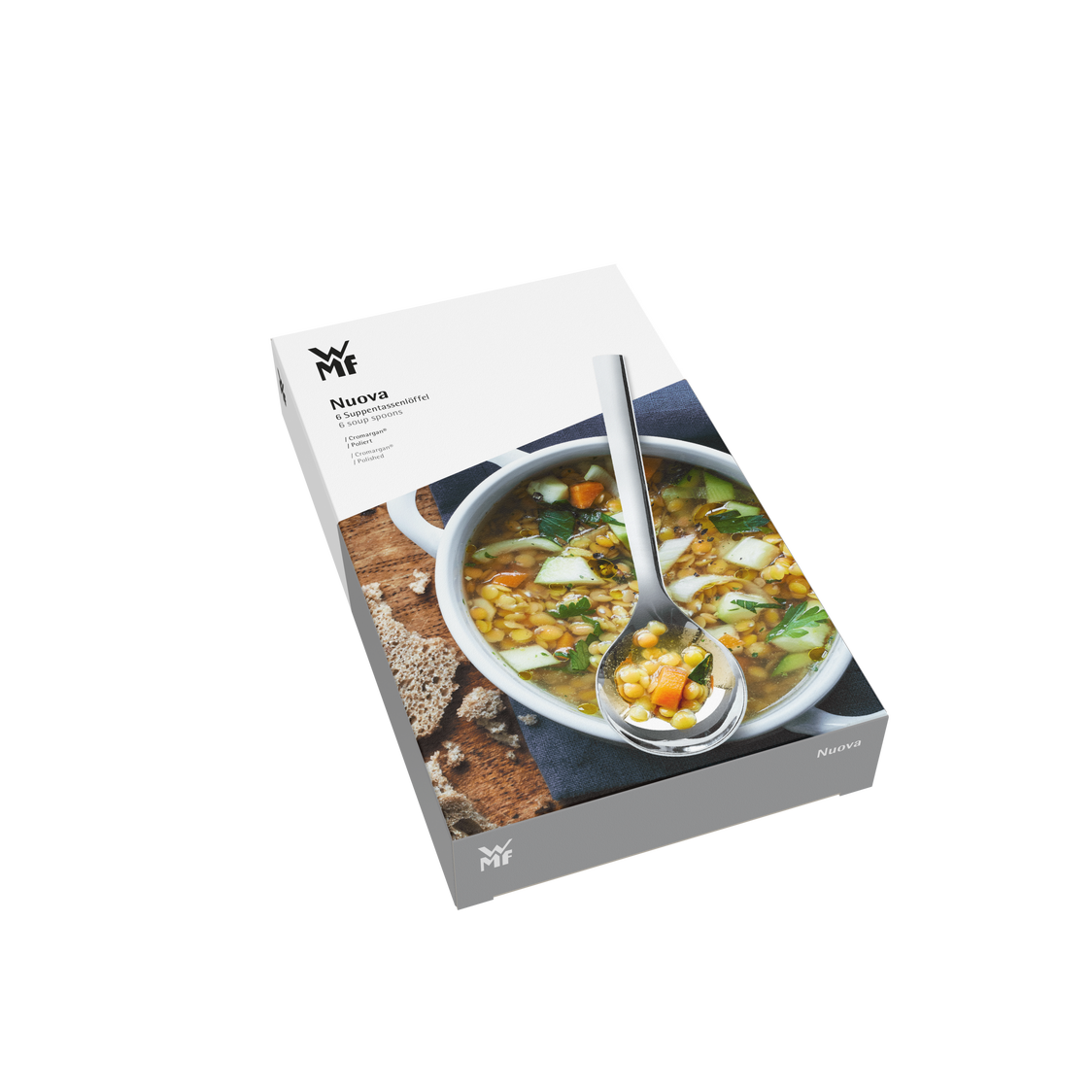 WMF Nuova 6-pc Soup Spoon Set (12-9159-6040)