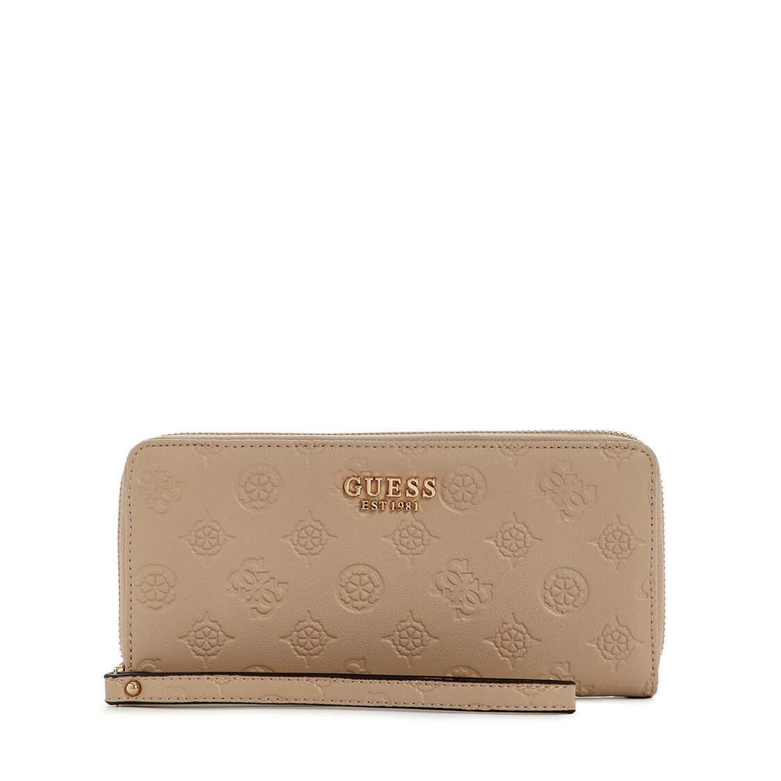 Guess Phoebe Slg Large Zip Around - Simply Taupe Logo