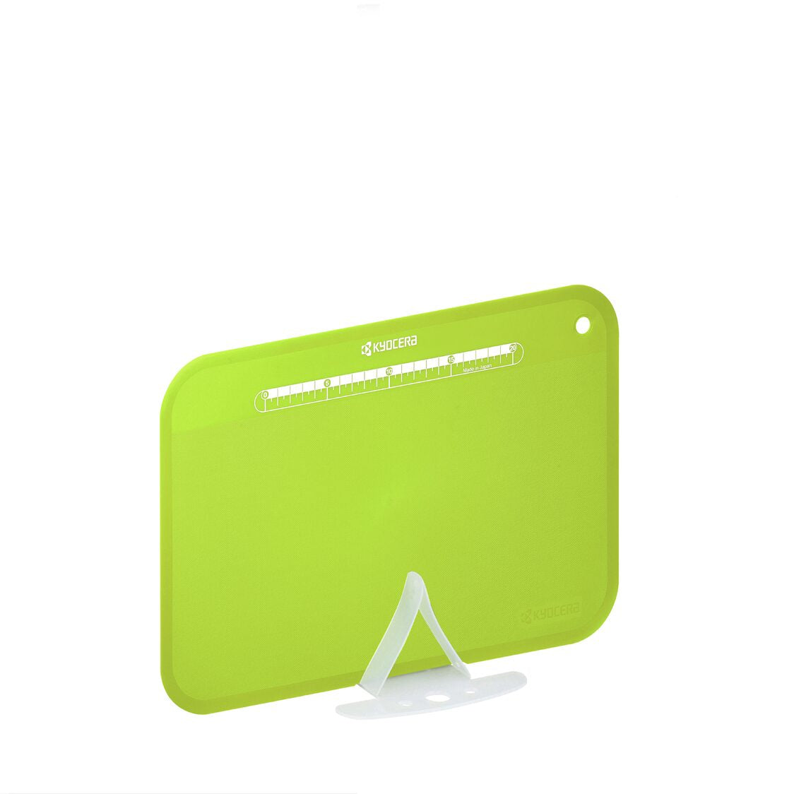 KYOCERA Large Cutting Board With Stand - Green (Made in Japan, CC-100 GR)