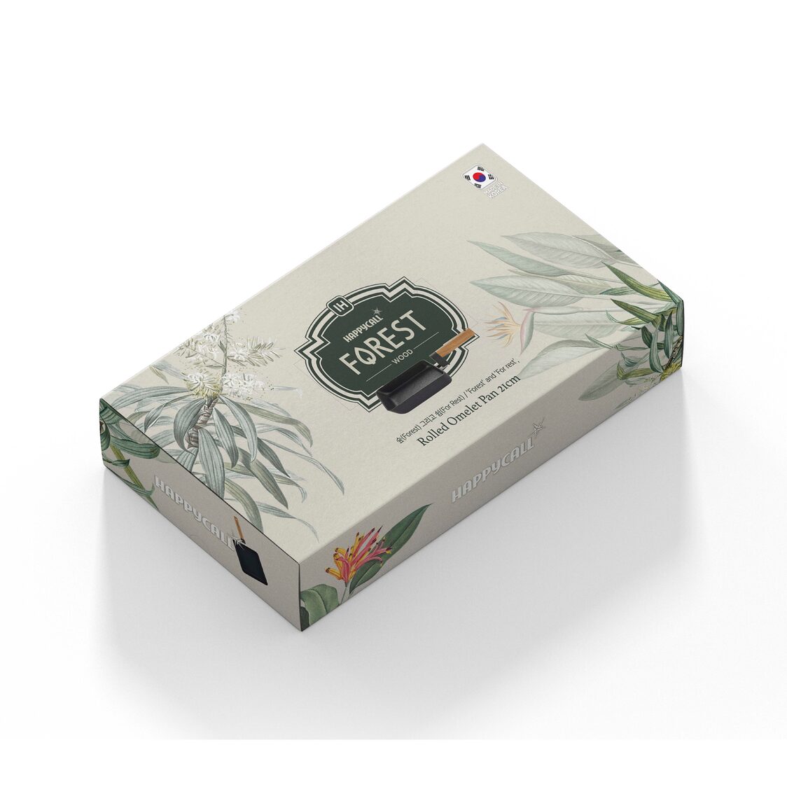 Happycall Forest Wood IH Large Rolled Omelet Pan (4001-0049)