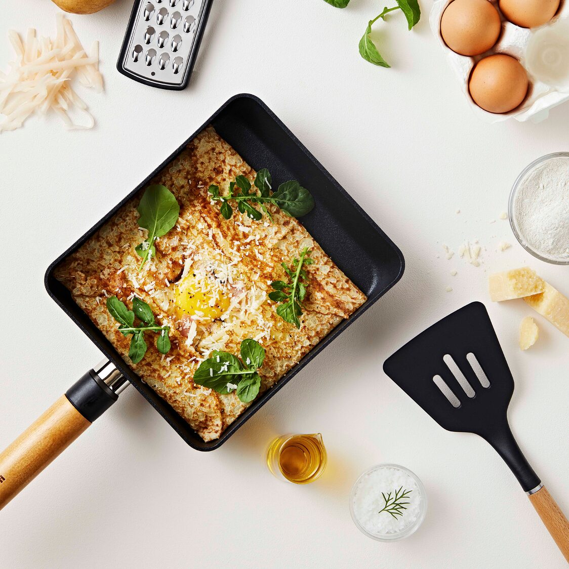 Happycall Forest Wood IH Large Rolled Omelet Pan (4001-0049)