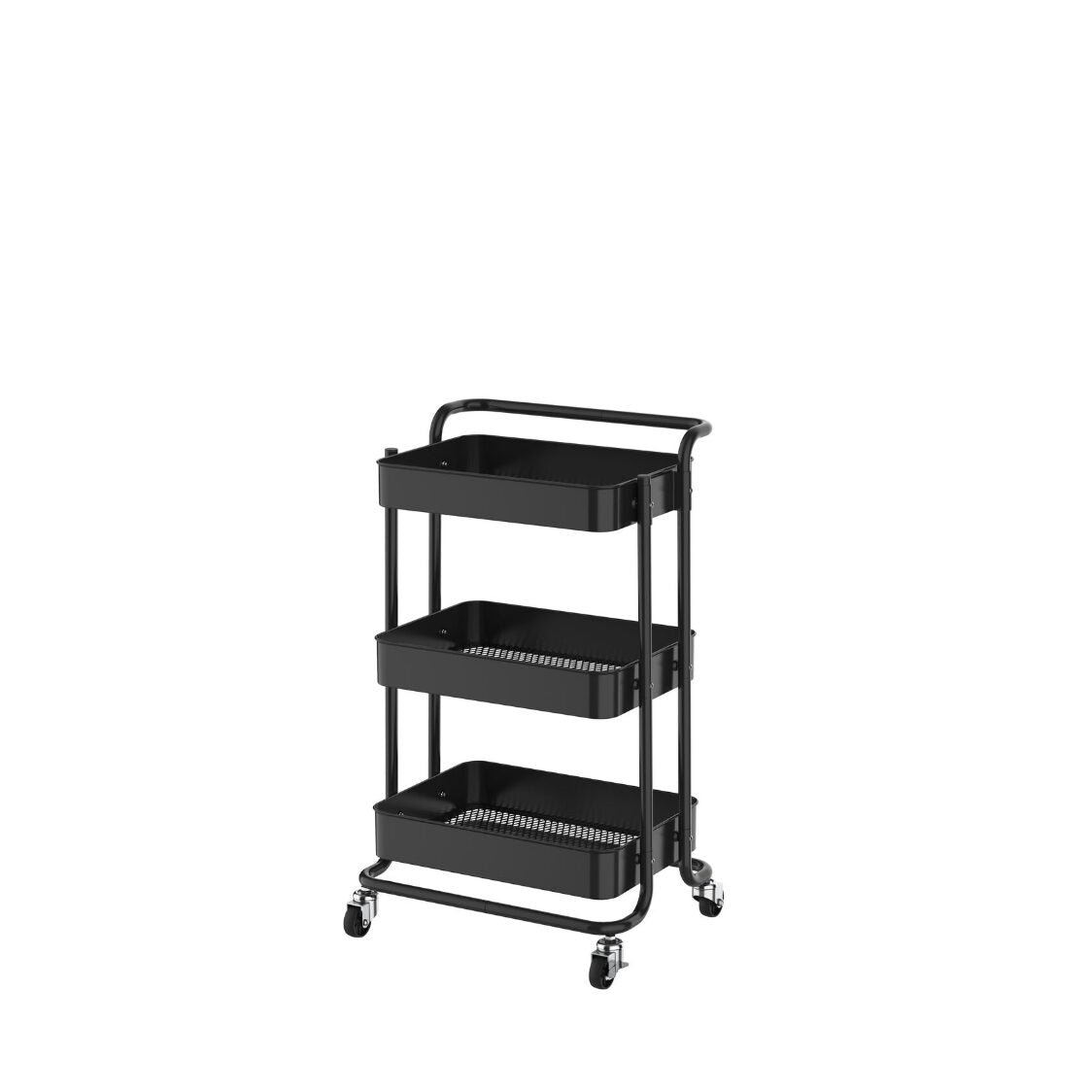 Rene Cielo Kitchen Service Trolley Matte Black (E70481)