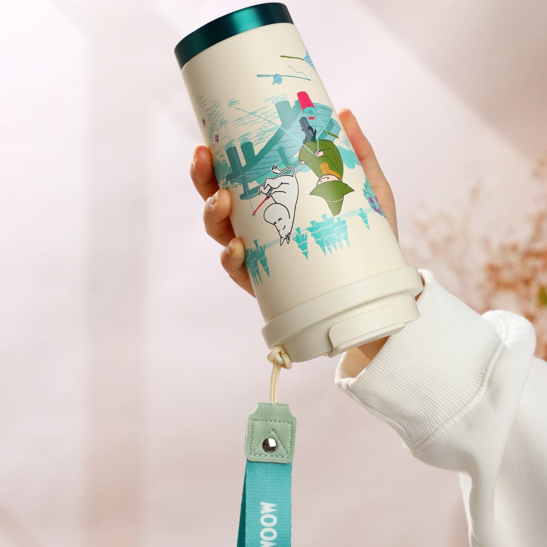 VIPO X Moomin Vaccum Cup 580ml - Happy Fishing MM37433