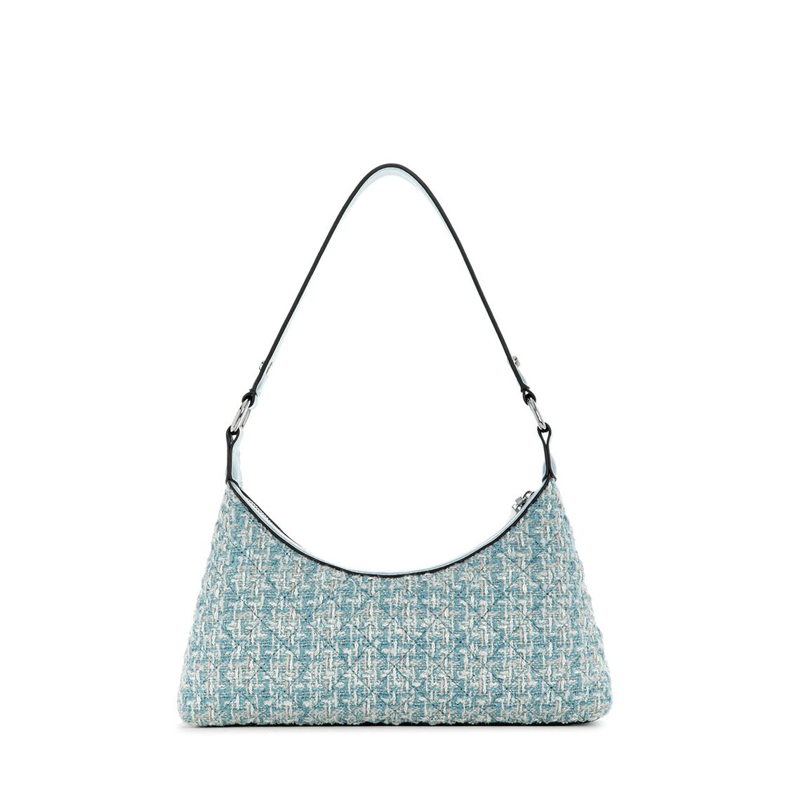 Guess Everlee Top Zip Shoulder Bag - Misty Blue Multi