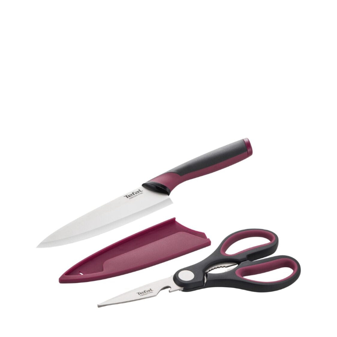 Tefal Comfort 2-pc Chef Knife + Scissors Set (K250S2)