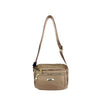 Mel&Co Nylon Double-Zip Sling Bag