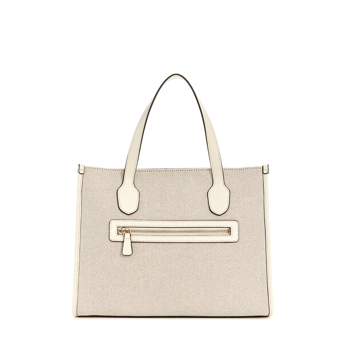 Guess G Status 2 Compartment Tote - Natural/Off White