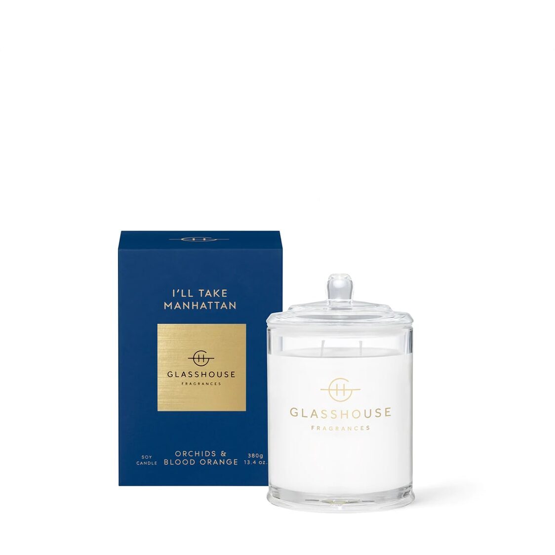 Glasshouse Fragrances Soy Candle 380g - I'll Take Manhattan