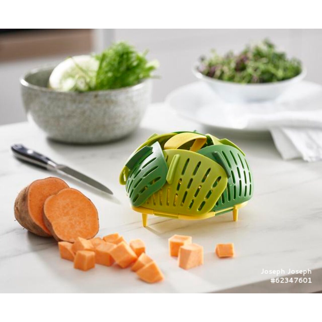 Joseph Joseph Bloom Folding Steamer Basket - Green - 45030