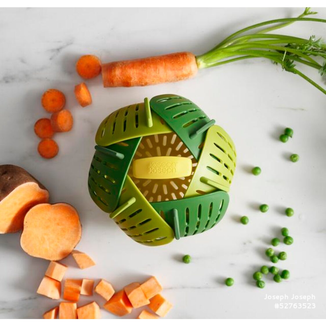 Joseph Joseph Bloom Folding Steamer Basket - Green - 45030