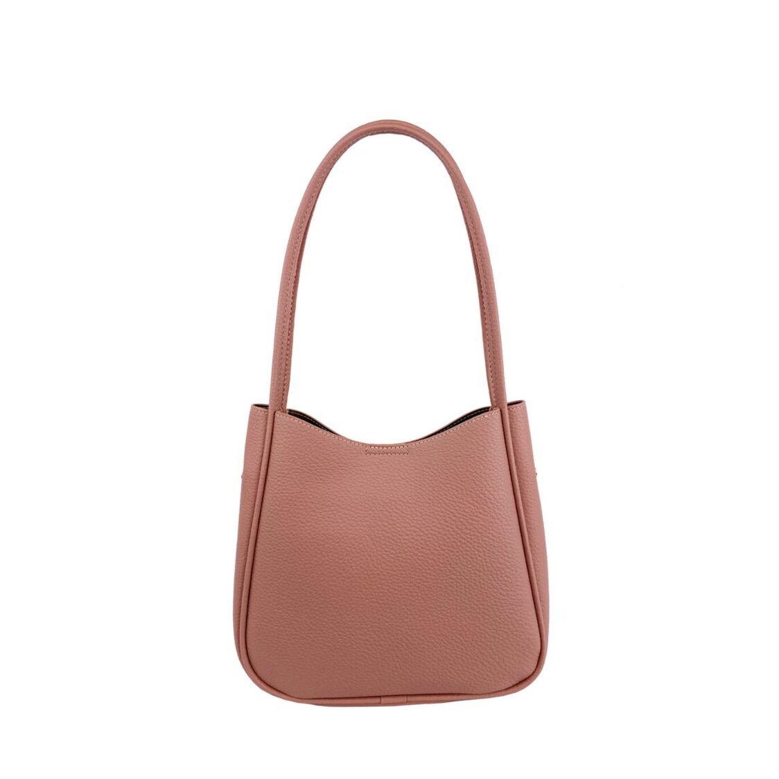 Mel&Co Pebbled Double Handle Shoulder Bag