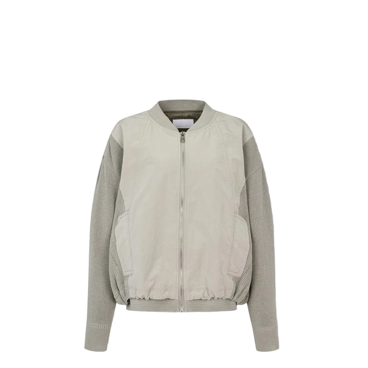 Voice Of Voices Zippered Knit Mixed Jumper