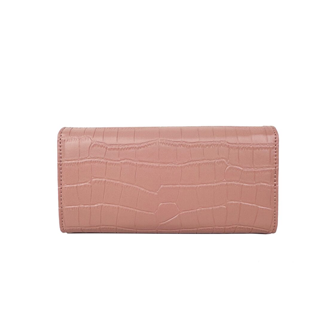 Mel&Co Croco Tri-Fold Long Wallet