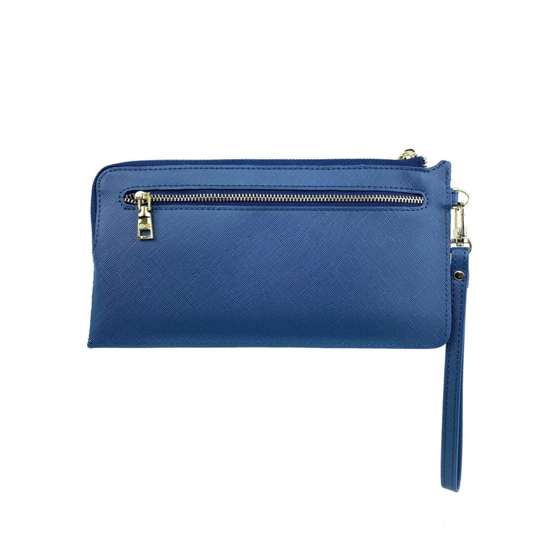 Mel&Co Saffiano Leatherette Slim Wristlet Pouch