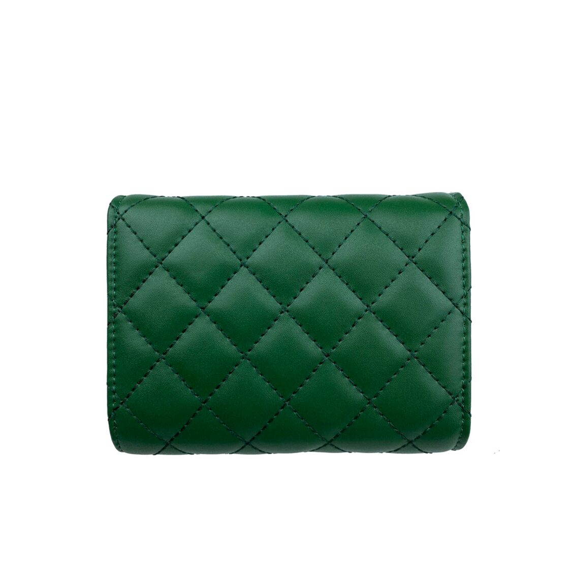 Mel&Co Quilted Half Flap Mid-Size Wallet