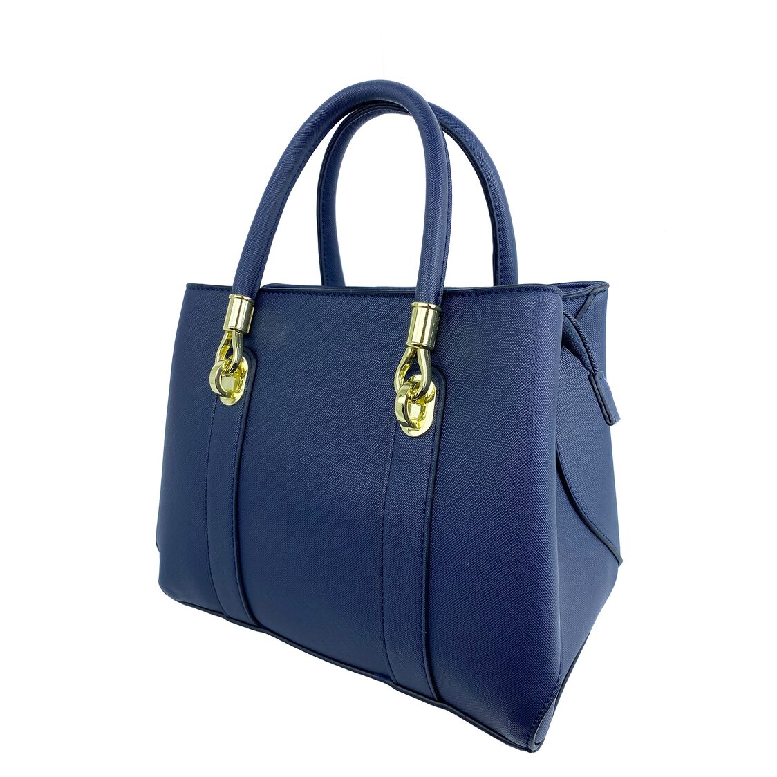 Mel&Co Saffiano-Effect Satchel Bag