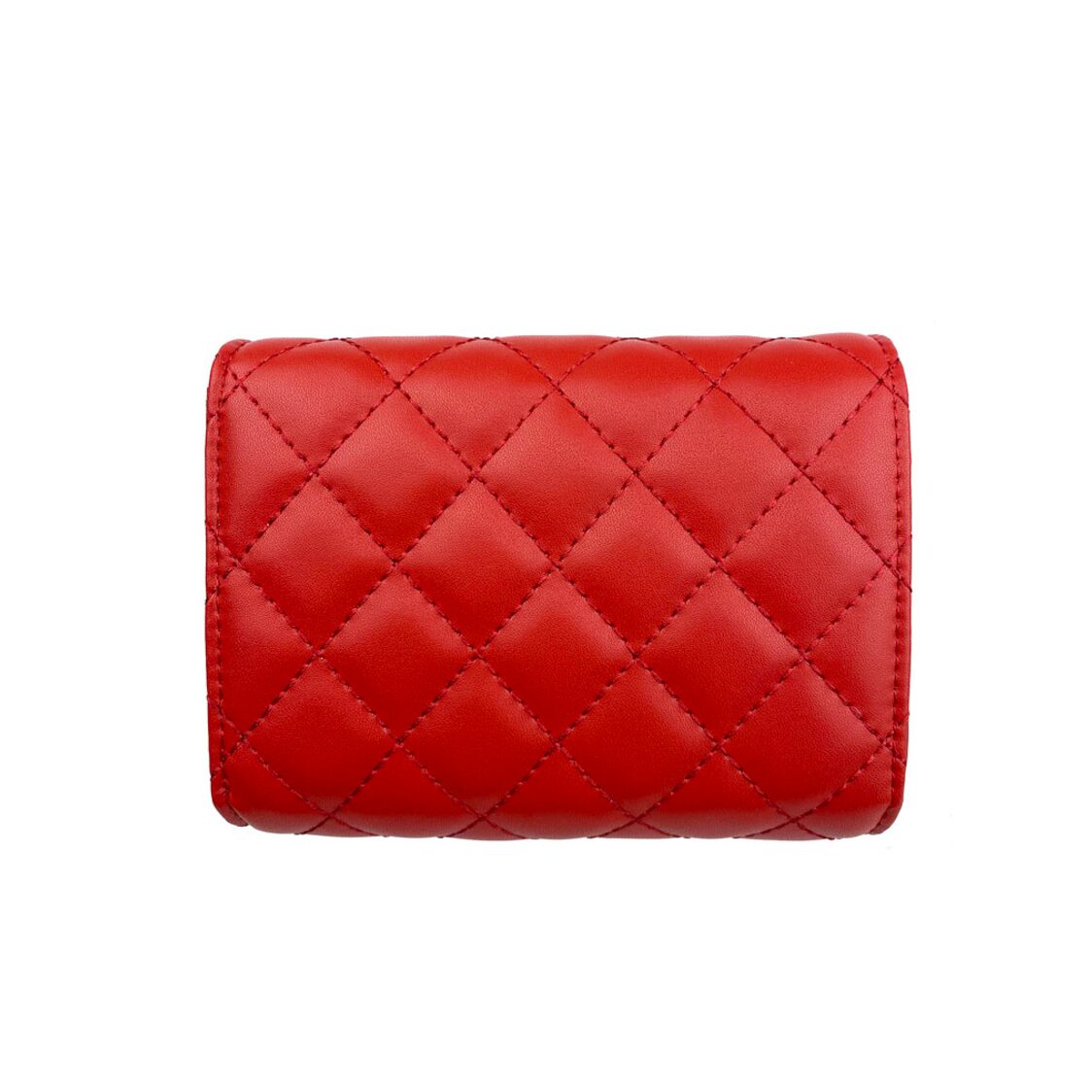 Mel&Co Quilted Half Flap Mid-Size Wallet