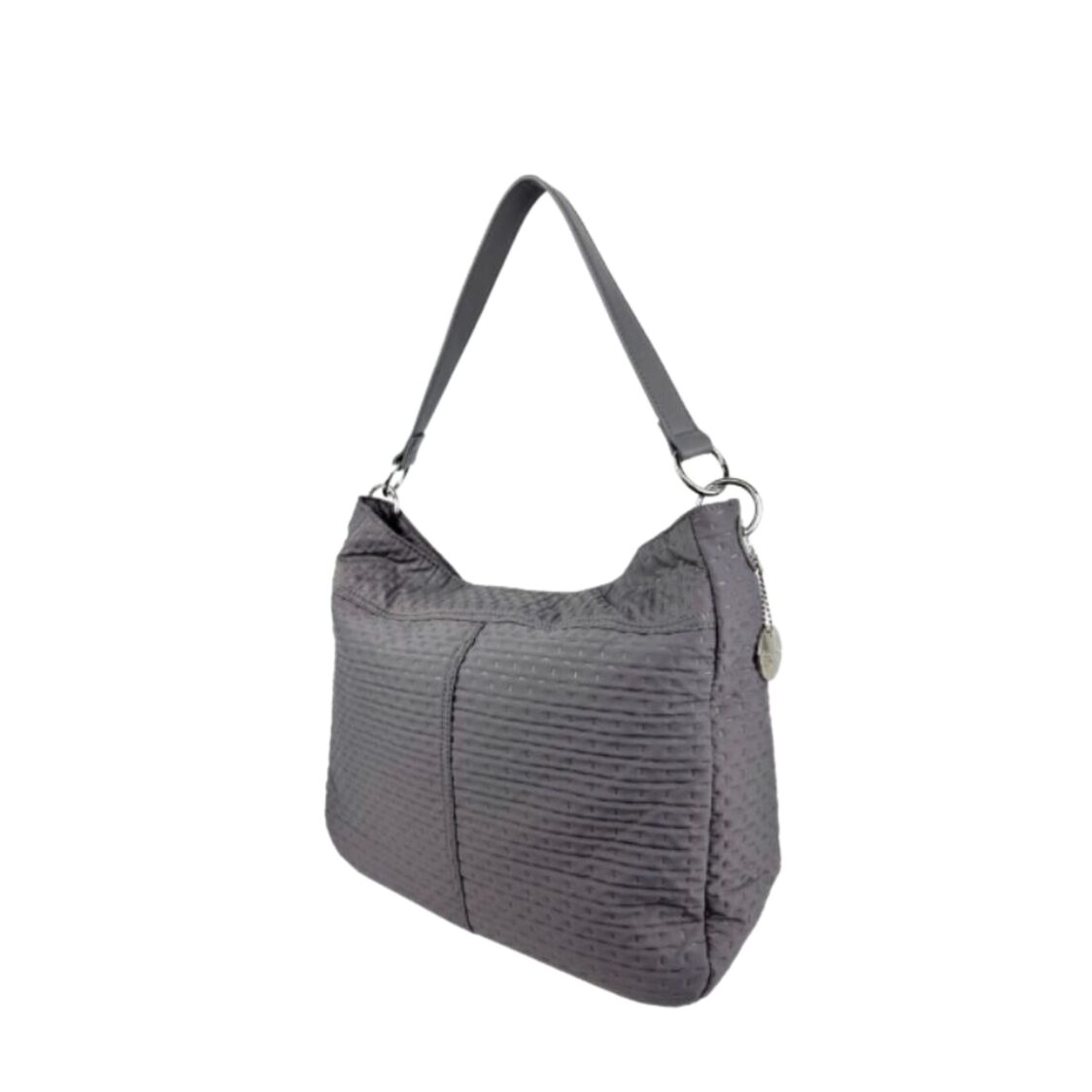 Mel&Co Embossed Nylon Single Handle Bag