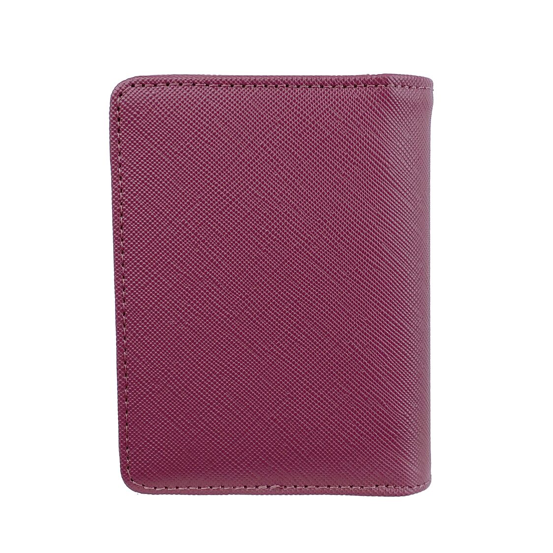 Mel&Co Saffiano Leatherette Bifold Card Holder