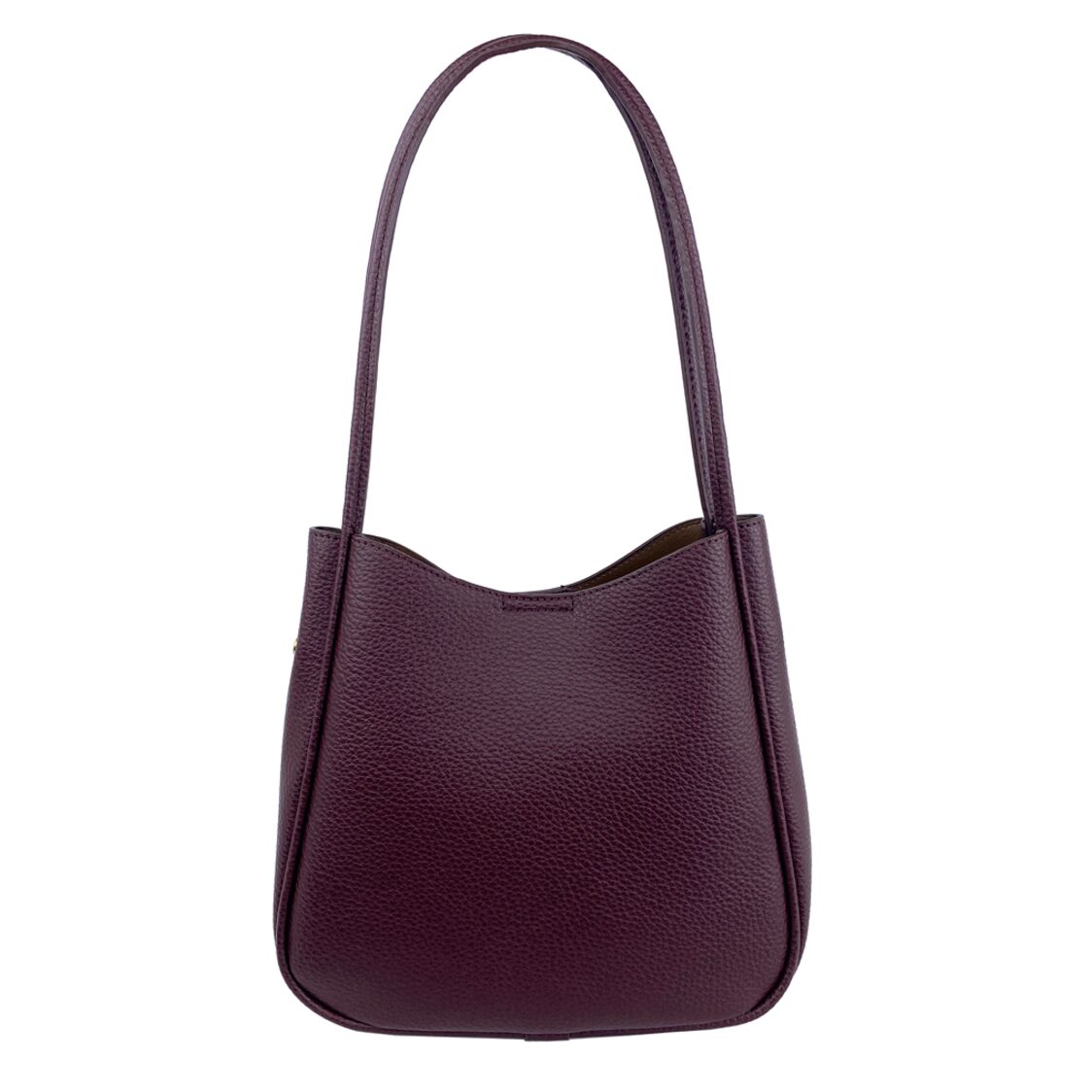 Mel&Co Pebbled Double Handle Shoulder Bag