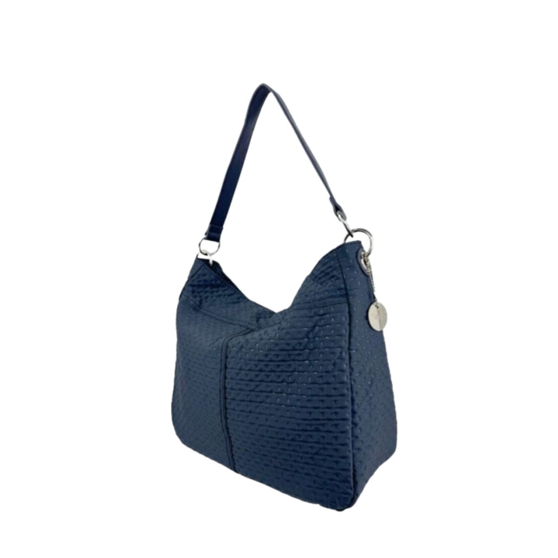 Mel&Co Embossed Nylon Single Handle Bag