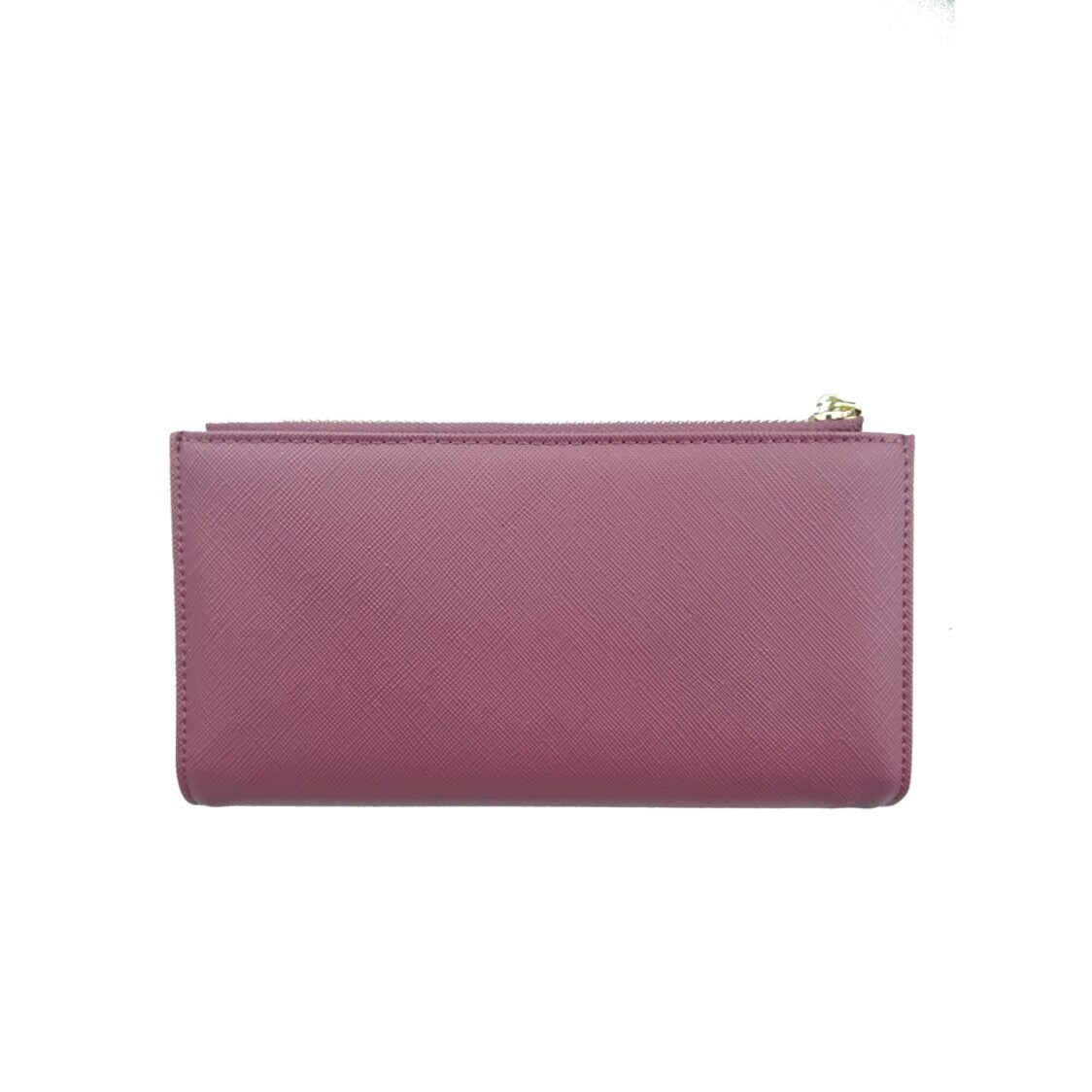 Mel&Co Saffiano Leatherette Bi-Fold Snap Long Wallet
