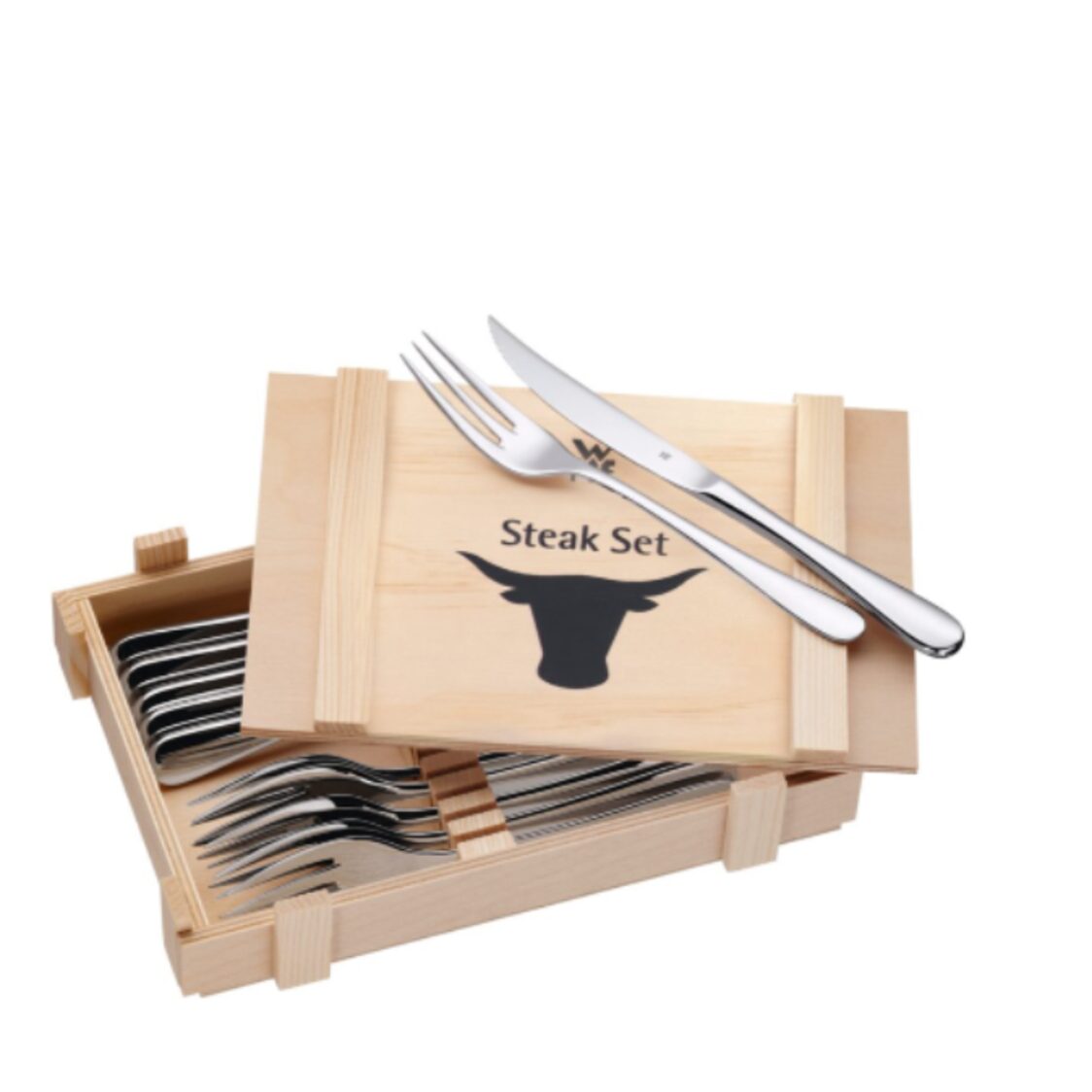 WMF 12pc Steak Knives & Forks Set (12-8023-9990)