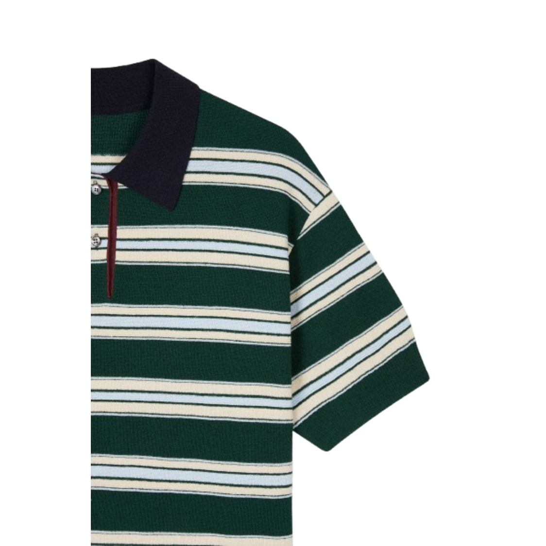 Voice Of Voices Stripe Cropped Knit Green