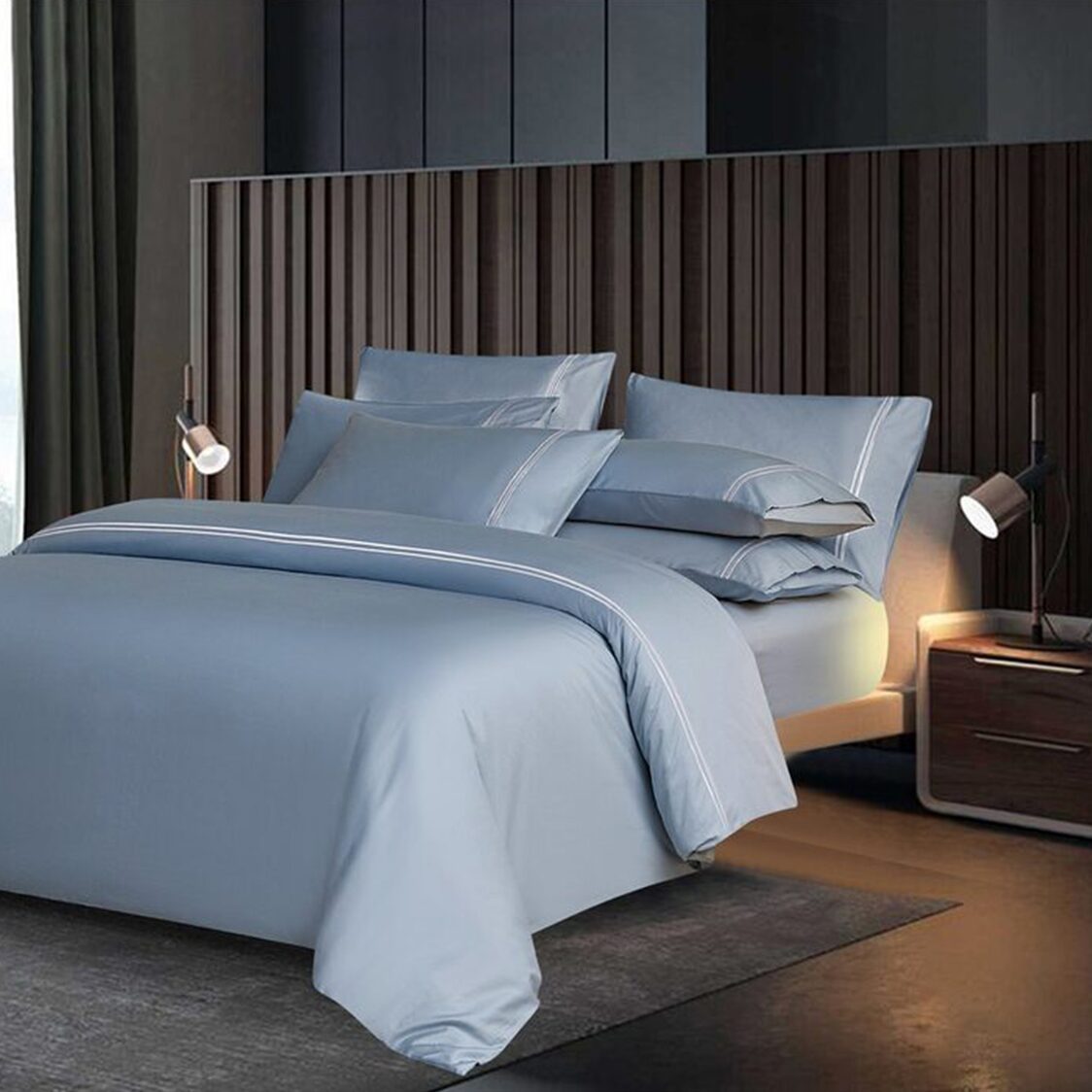 Canopy Elegant Bedset - Blue - Metro Singapore Departmental Store - Celebrating 69 Years in SG