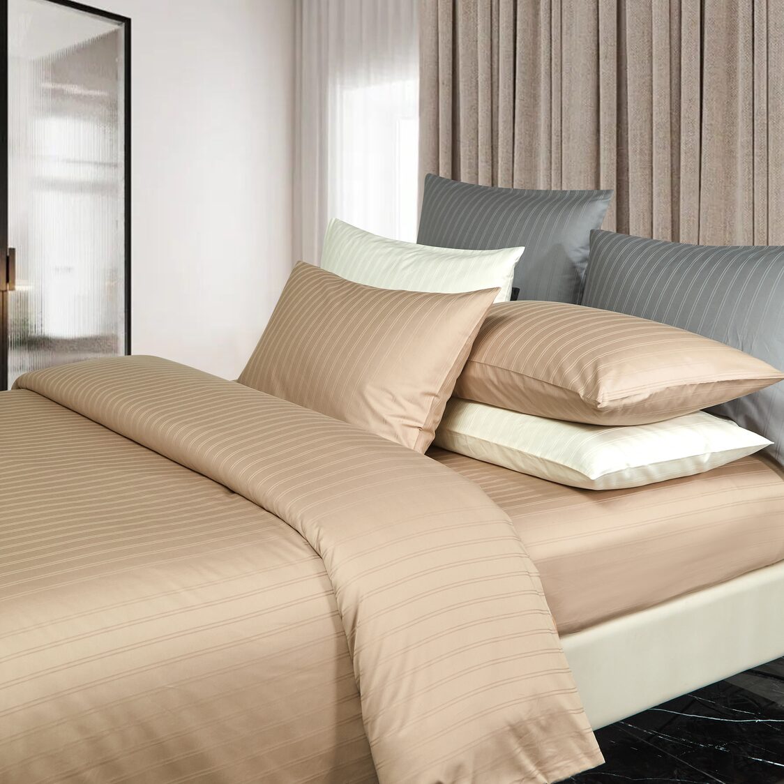Canopy Emmet Bedset - Light Taupe - Metro Singapore Departmental Store - Celebrating 69 Years in SG