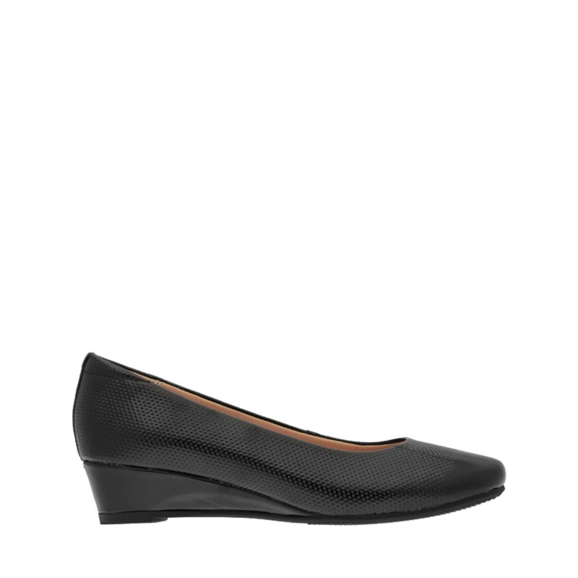 Caratti 1991 Leather Wedged Heels (Short) - Black - Metro Singapore Departmental Store - Celebrating 69 Years in SG