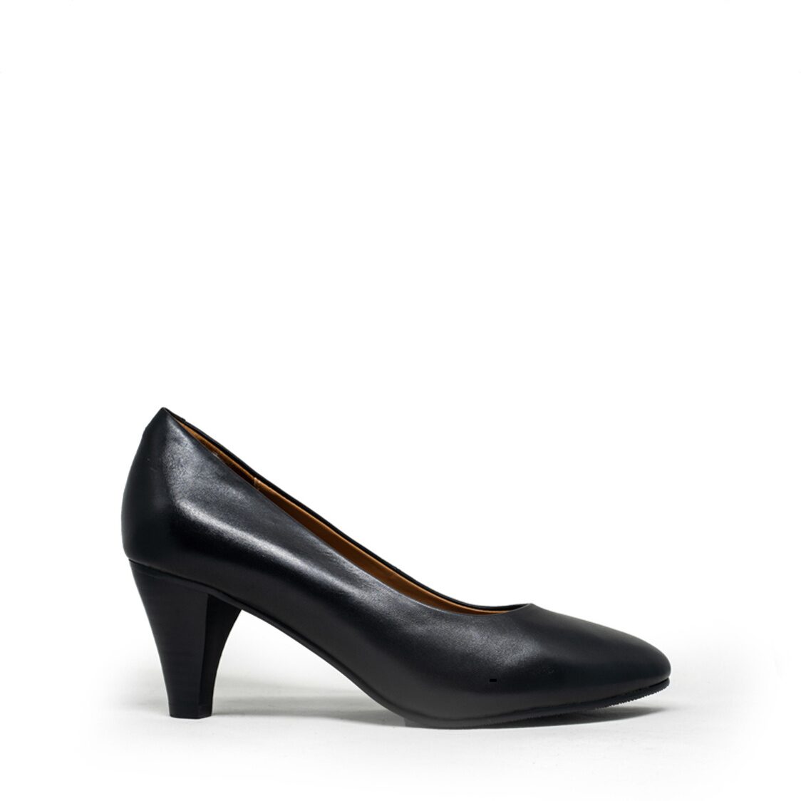 Caratti 3091 Classic Leather Heels (Mid) - Black - Metro Singapore Departmental Store - Celebrating 69 Years in SG
