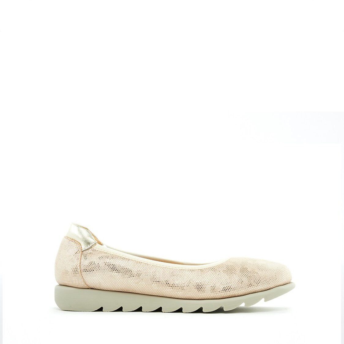 Barani 8938-220 Leather Pumps/Ballet Flats Gold (Textured Leather)