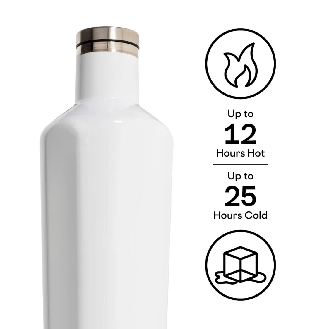 Corkcicle 16oz Canteen - White