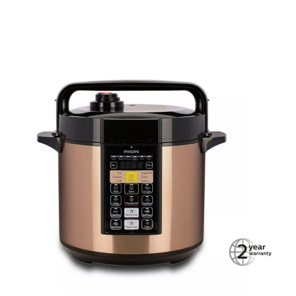 Philips Viva Collection ME Computerized Electric Pressure Cooker 6L, 1000W (HD2139/62)