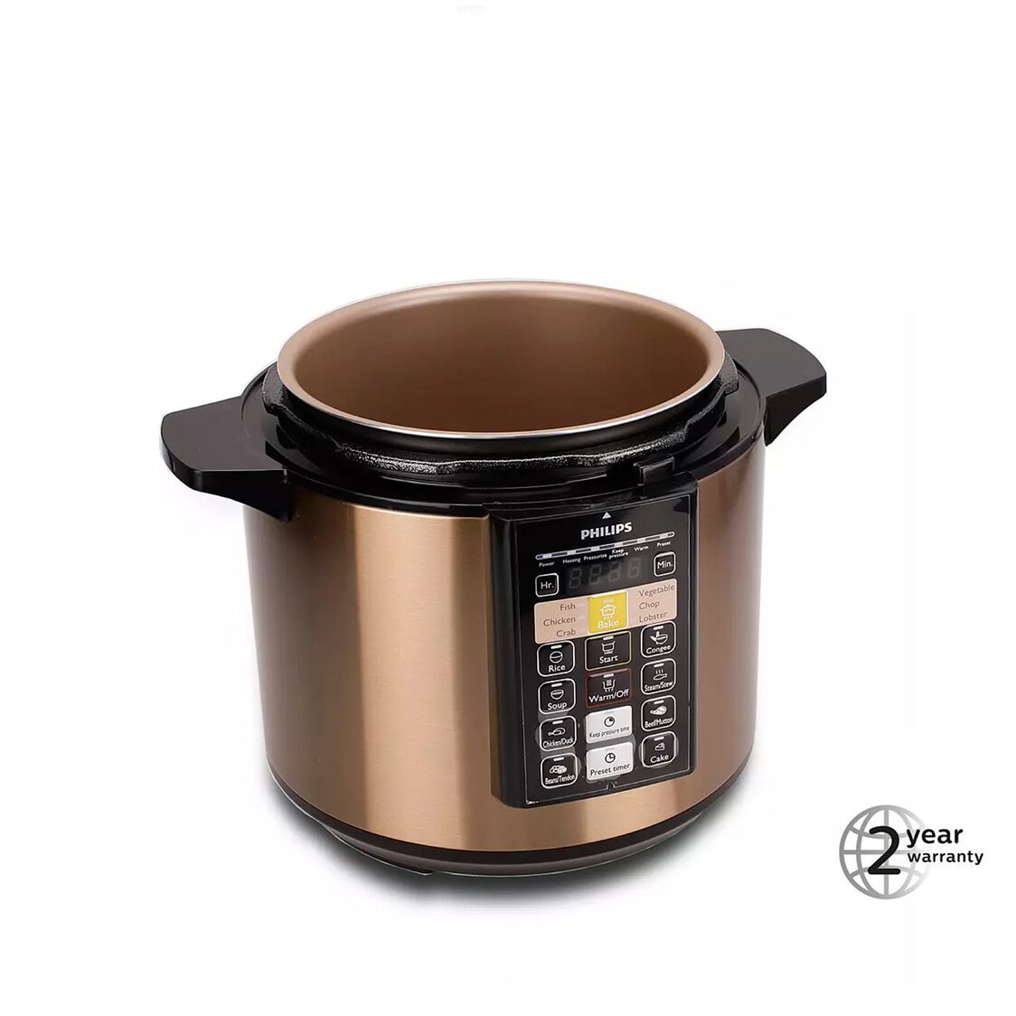 Philips Viva Collection ME Computerized Electric Pressure Cooker 6L, 1000W (HD2139/62)