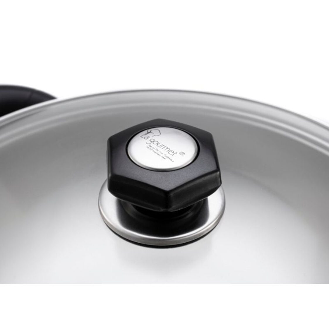 La Gourmet Elite 32cm 5ply Stainless Steel Wok (LGWK090003) + Free Shogun 18cm Cleaver (Worth $69.90) (LGSNKE414908)