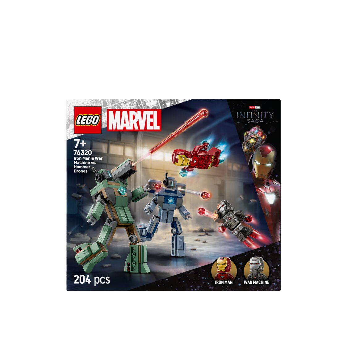 Lego Iron Man & War Machine vs. Hammer Drones 76320